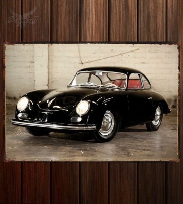 Металлическая табличка Porsche 356 Bent-Window Coupe by Reutter